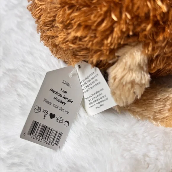 ⭐️ RARE Retired New Jellycat Junglie Medium Monkey ⭐️ - Picture 4 of 5